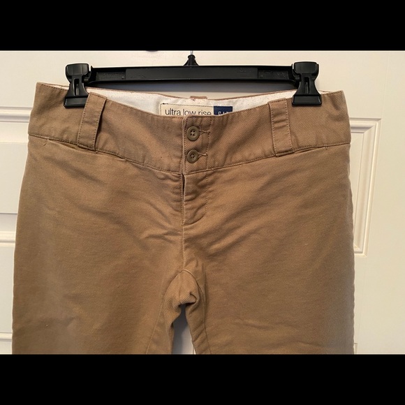 Gap Ultra Low Rise Khaki Stretch Pants - Picture 2 of 6